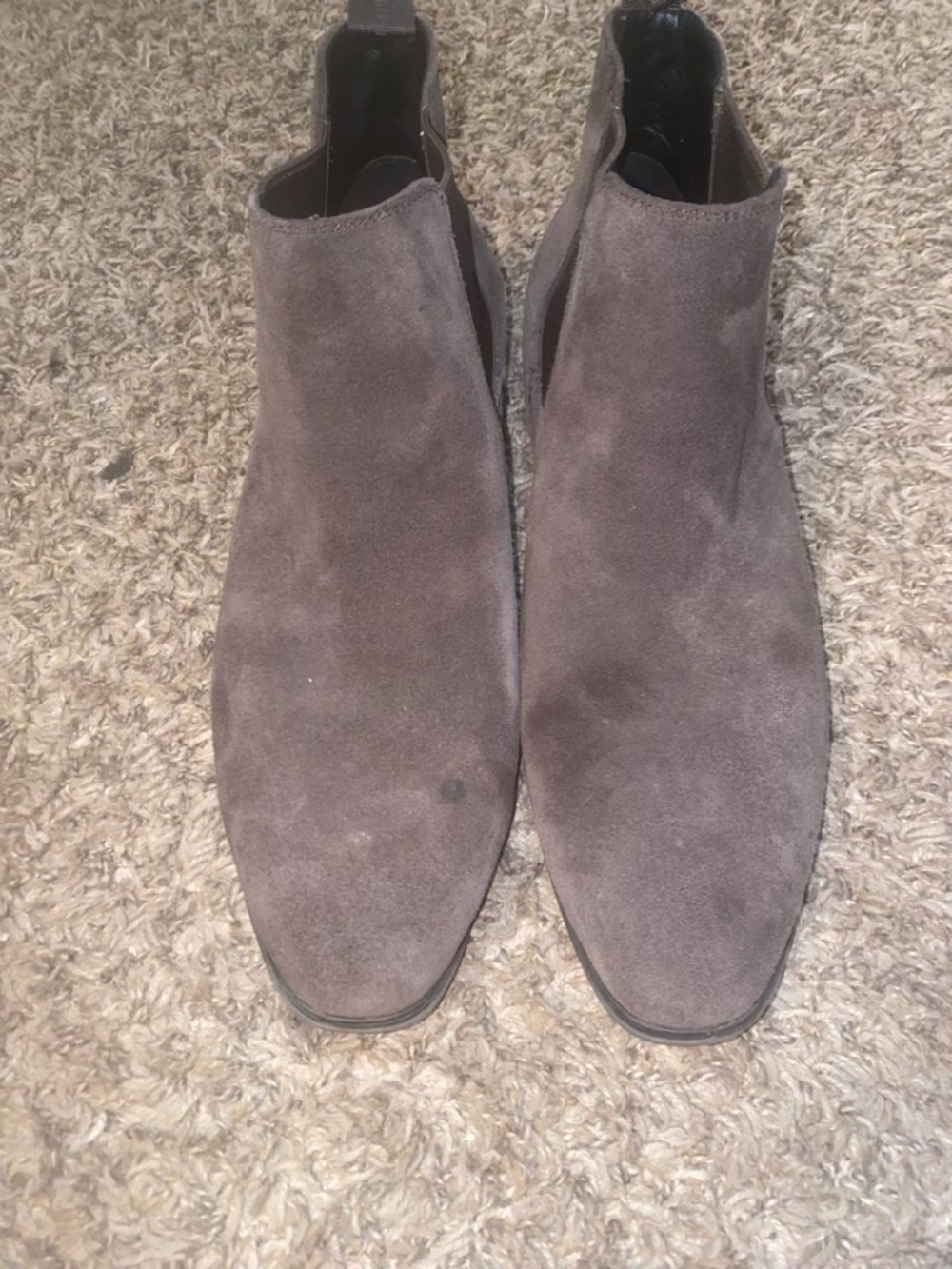 Calvin Klein Men's Gray Suede Chukka Boots